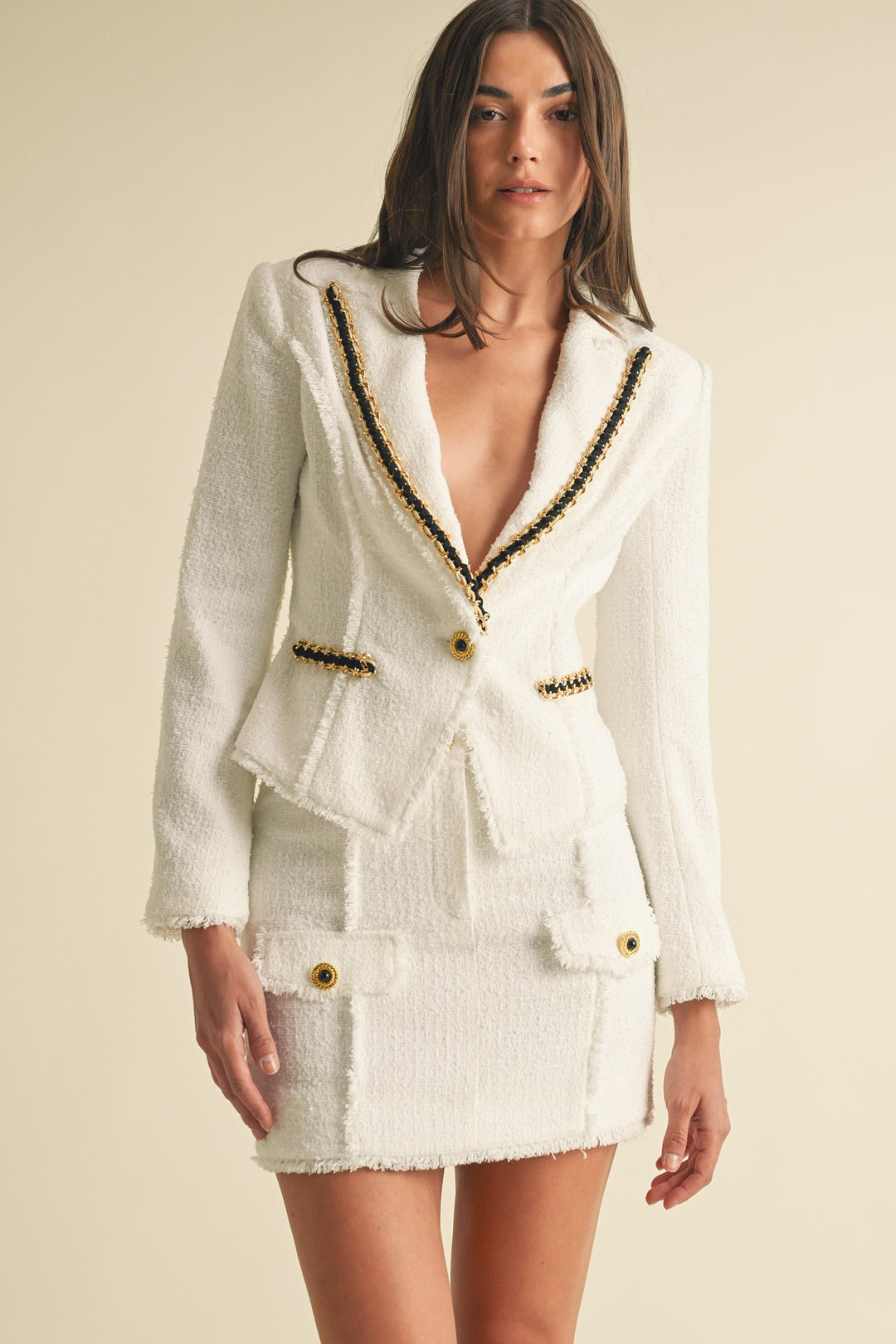 White Tweed Jacket