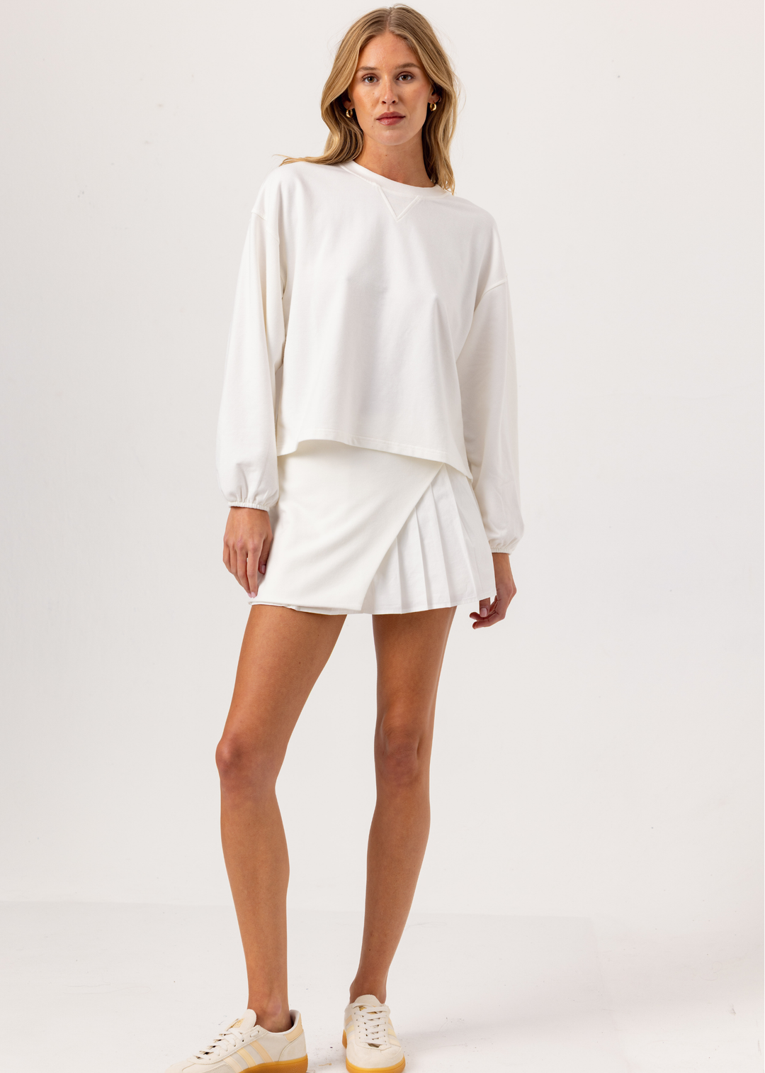 Marris Pullover & Skort Set - Coconut Milk