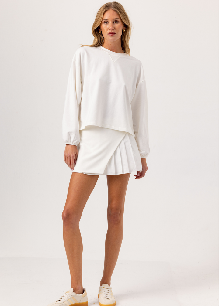 Marris Pullover & Skort Set - Coconut Milk