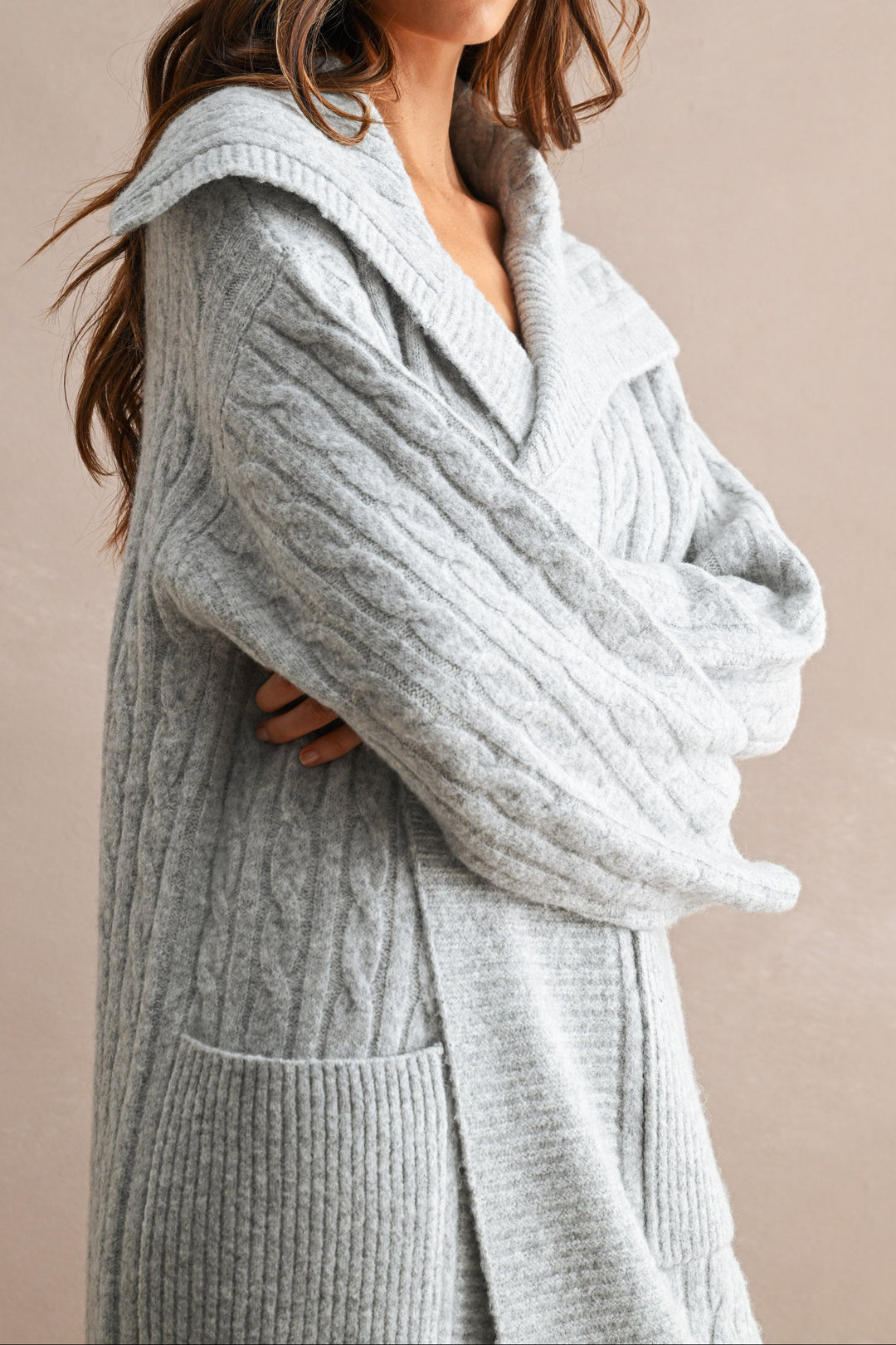Marlowe Cable Knit Cardigan