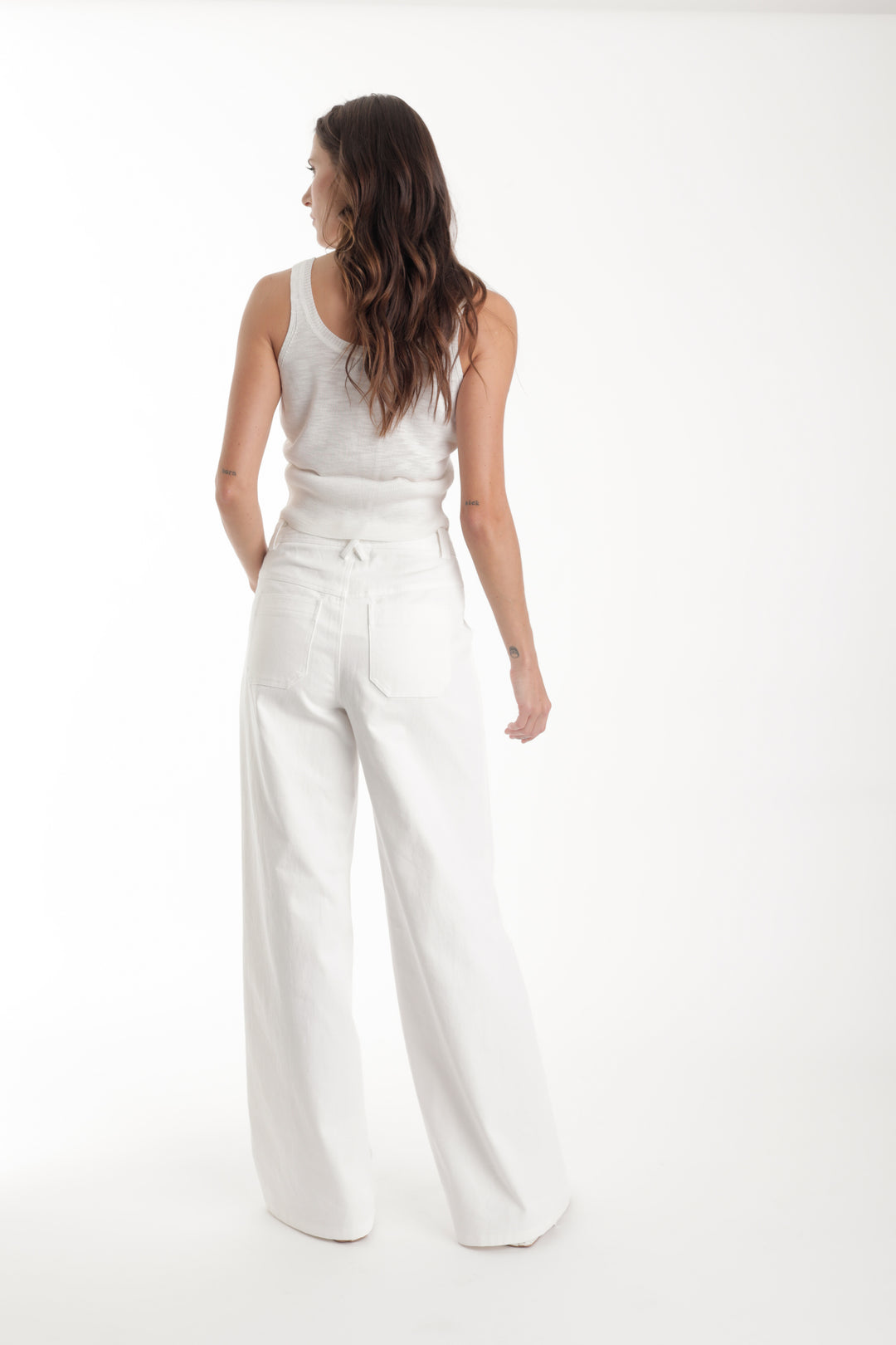Zaya Knit Tank - White
