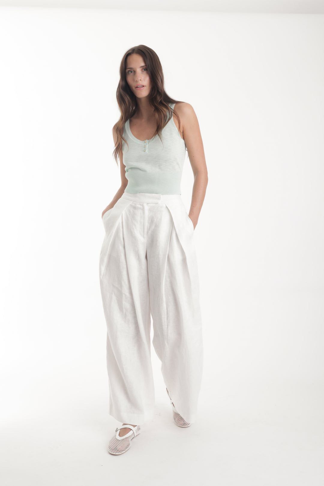 Zaya Knit Tank - Mint