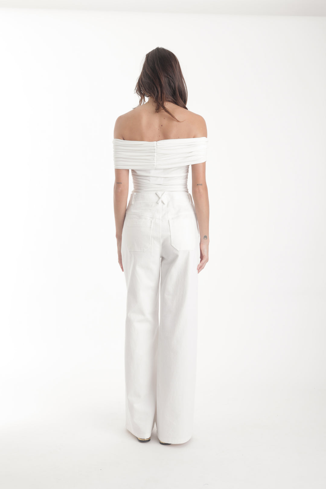 Lume Jersey Top - White