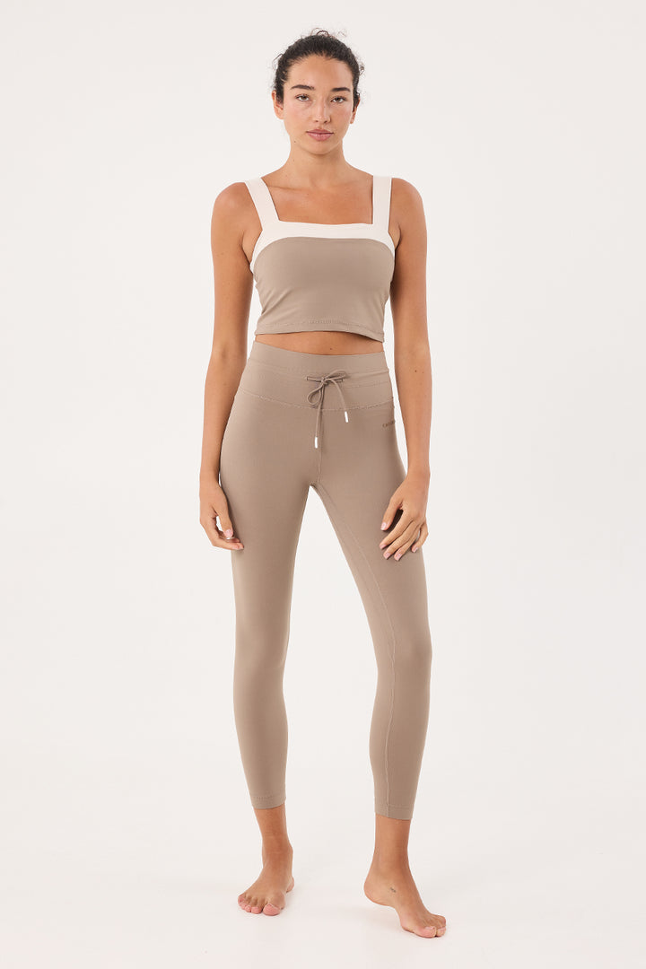 Aria 7/8 Length Leggings in Taupe