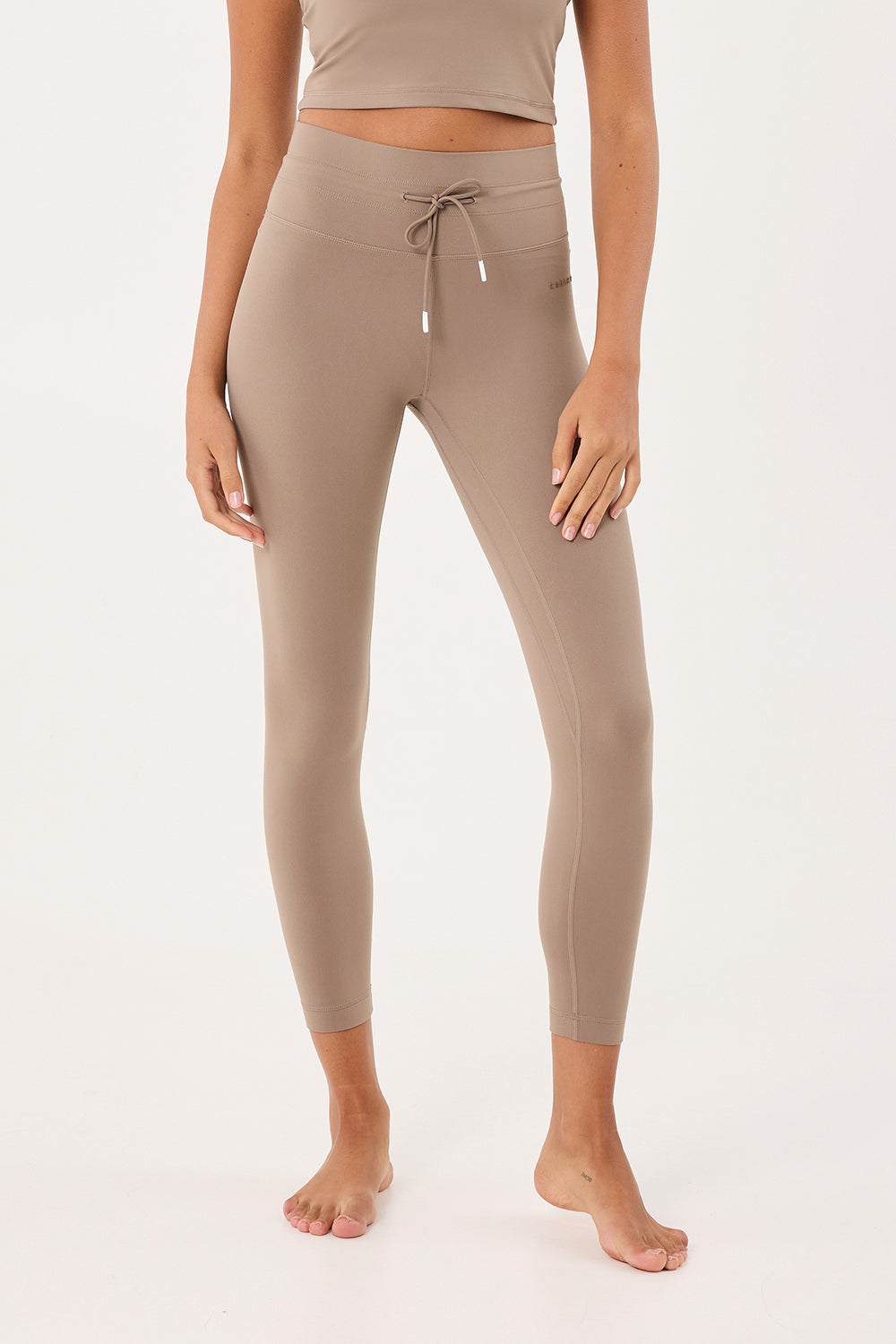 Aria 7/8 Length Leggings in Taupe