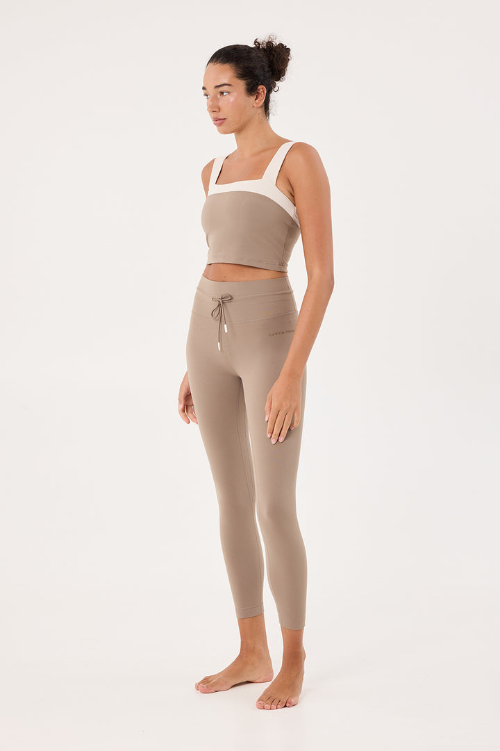 Aria 7/8 Length Leggings in Taupe