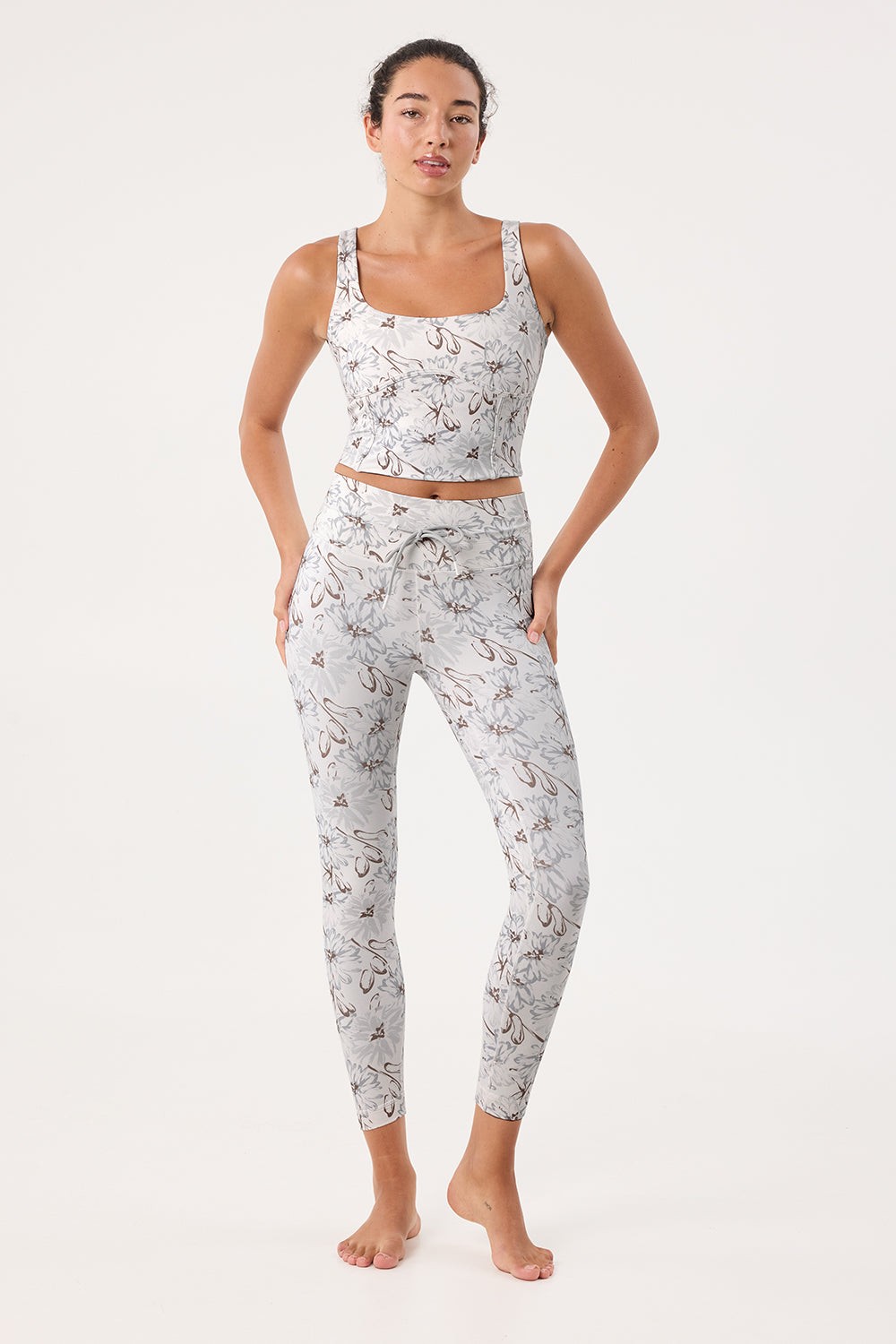 Aria 7/8 Length Leggings in Cream