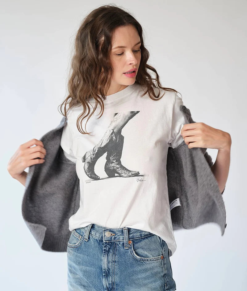 White Outlaw Cotton T-shirt