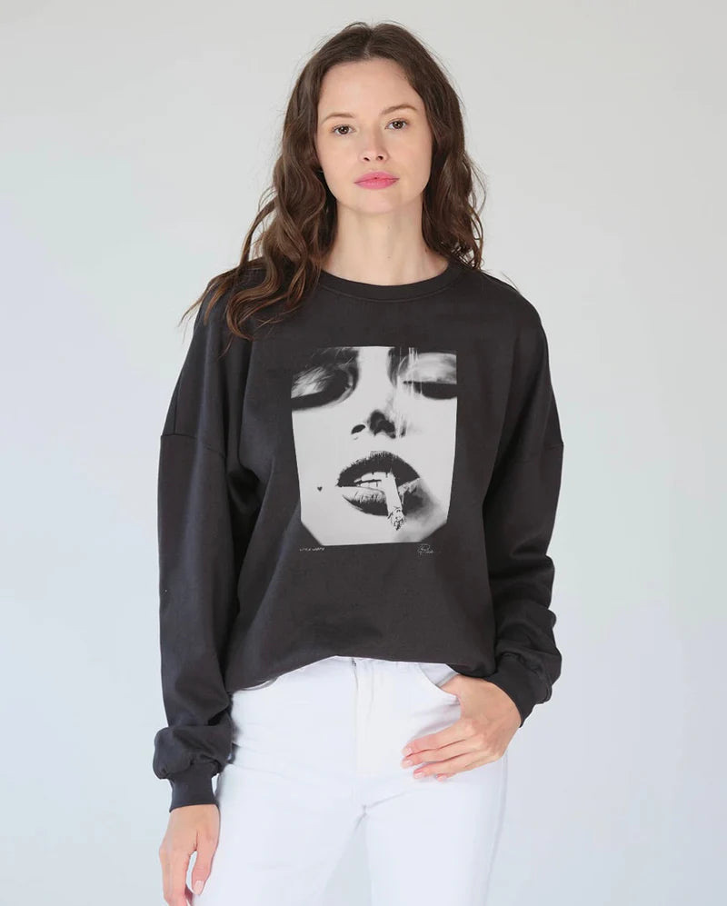 Black cotton  Sweatshirt