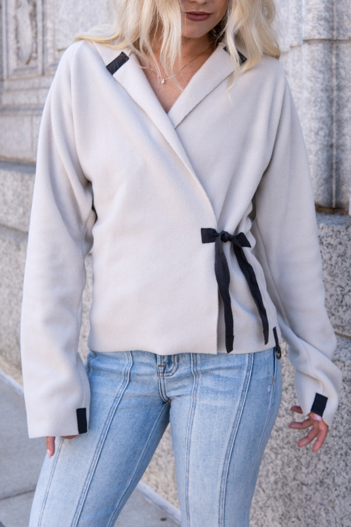 Classic Fleece Wrap Cardigan