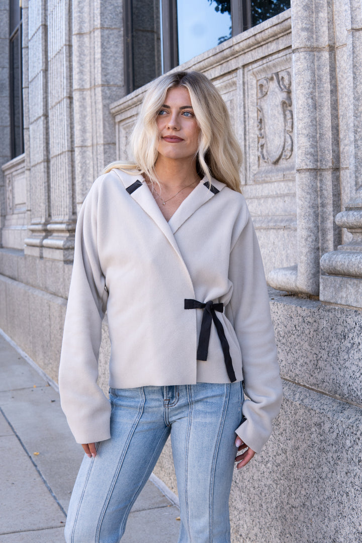Classic Fleece Wrap Cardigan