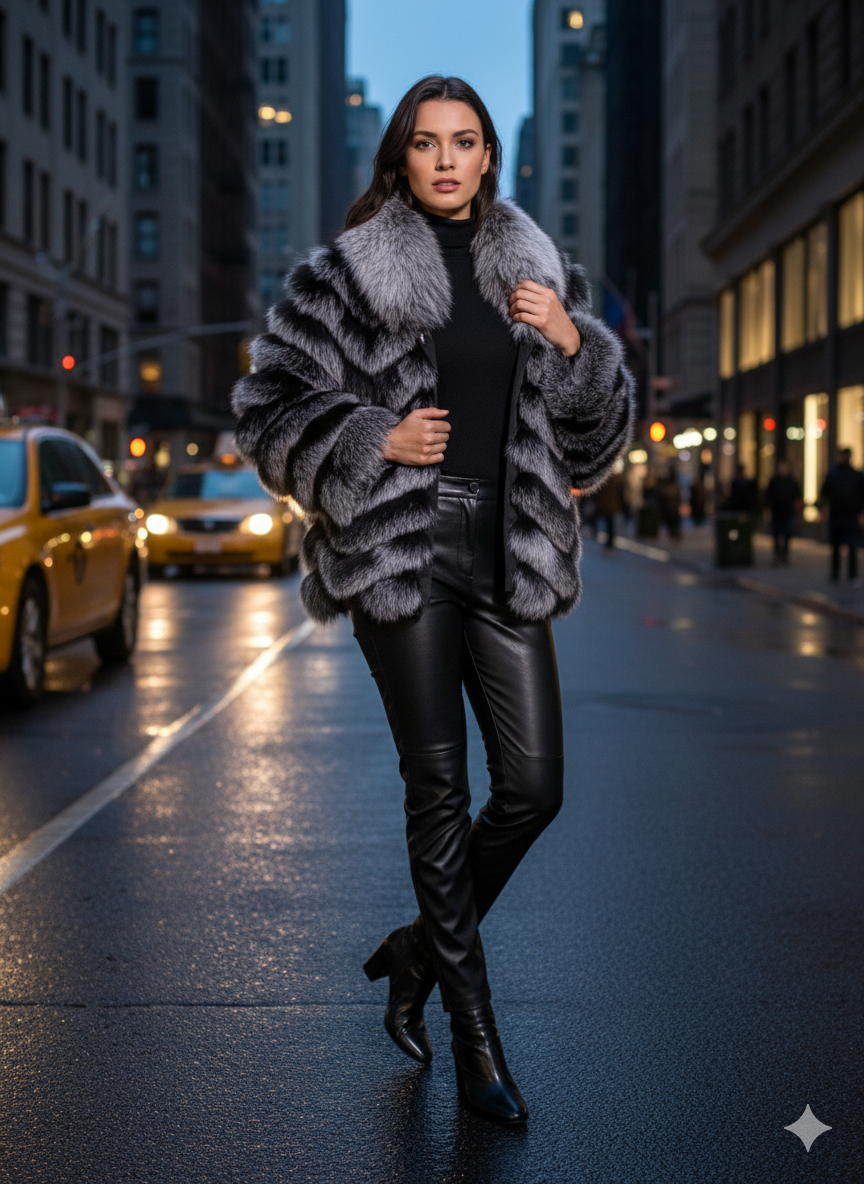 Khatwalk Silk to Fur Reversible Jacket