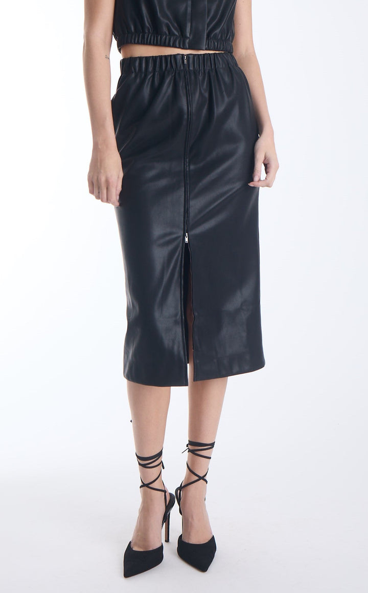 Enzo Vegan Leather Top