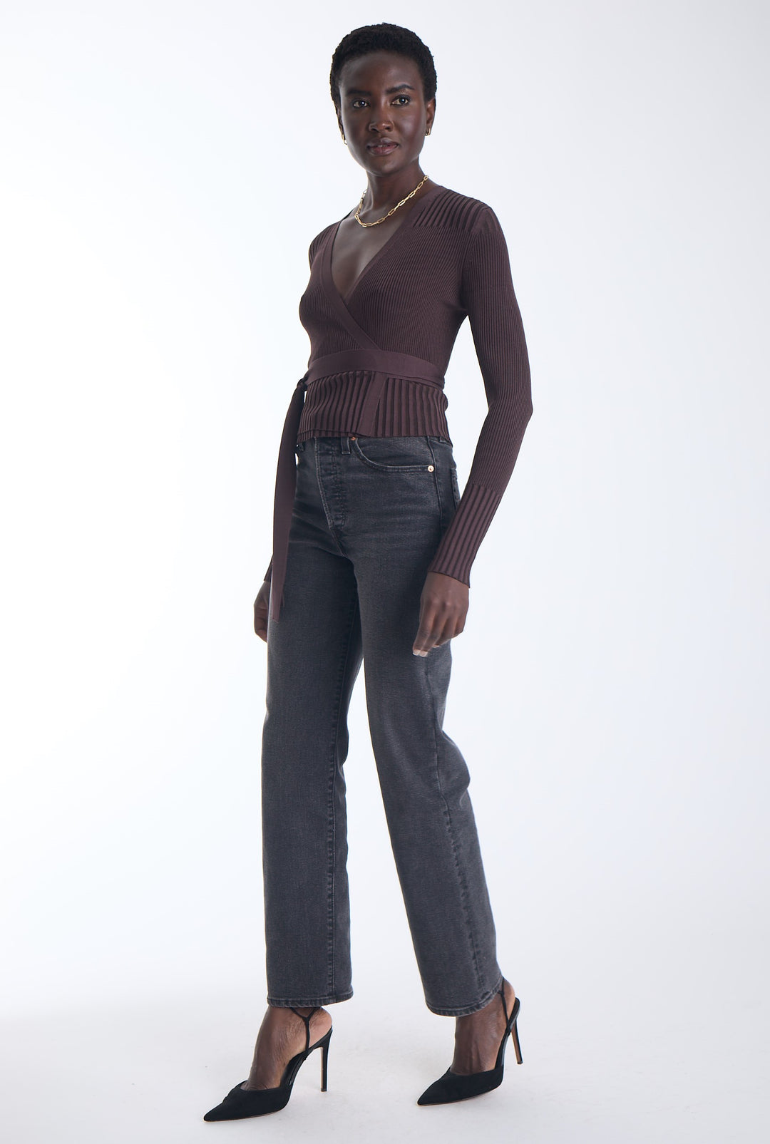 Freya Knit Wrap Top