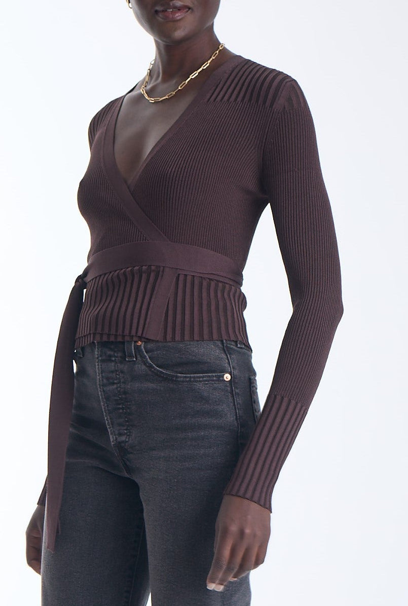 Freya Knit Wrap Top
