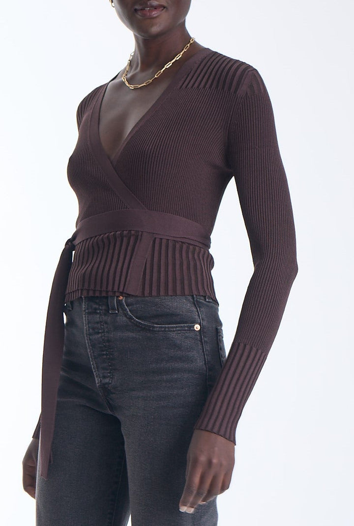 Freya Knit Wrap Top