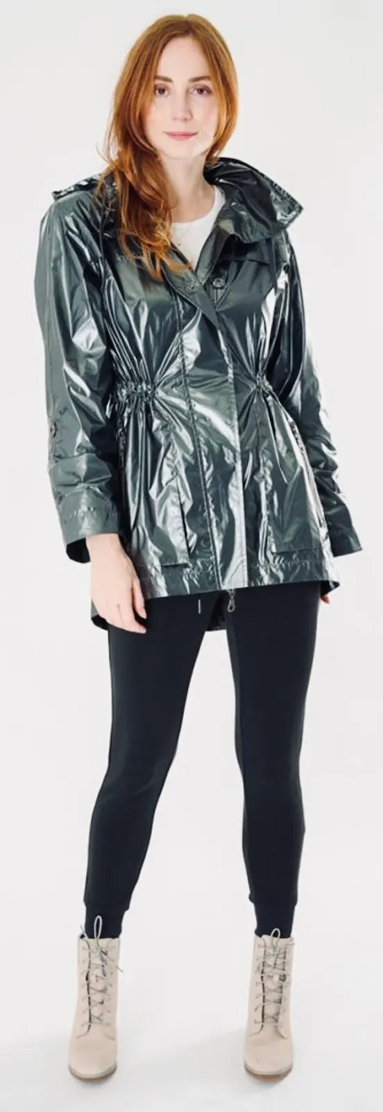 Midlength raincoat