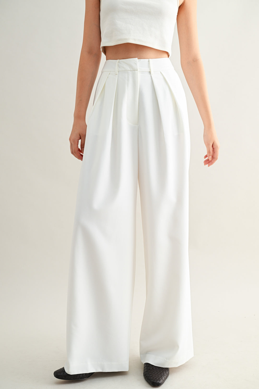 Mid-Rise Suit Pants S / Off White Mid-Rise Suit Pants S / Off White