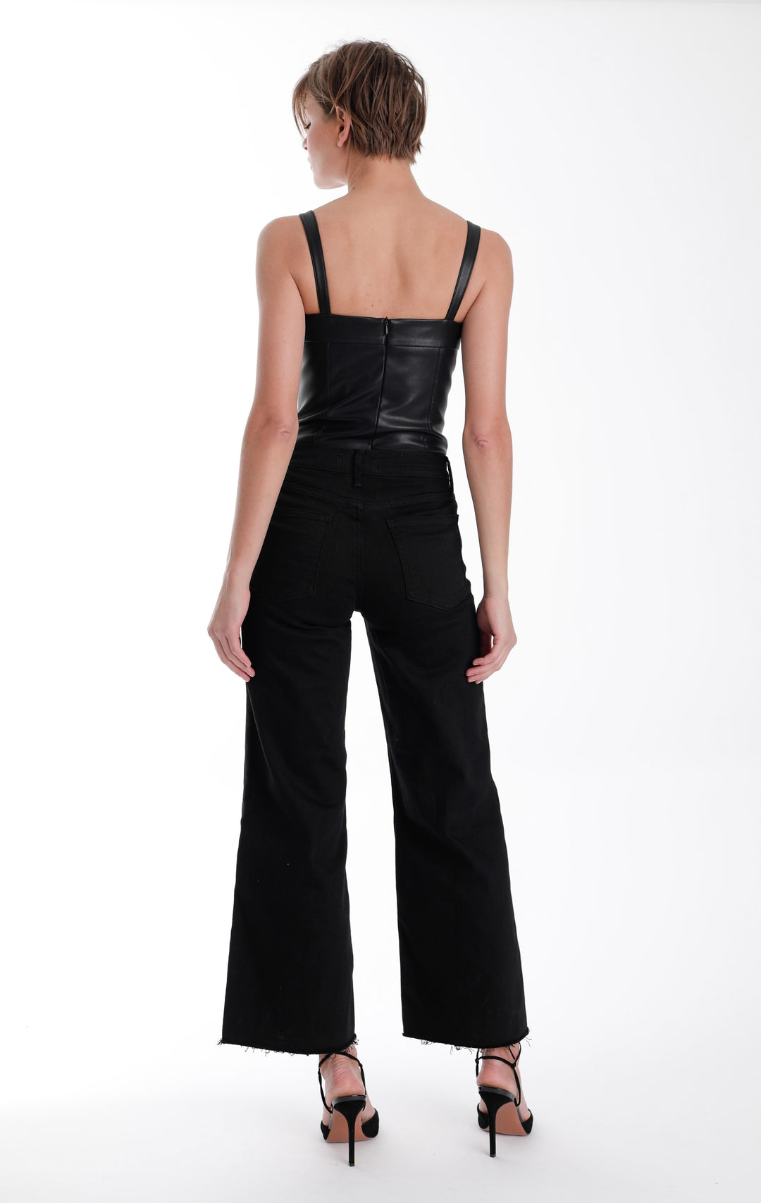 Natalie Vegan Leather Bodysuit