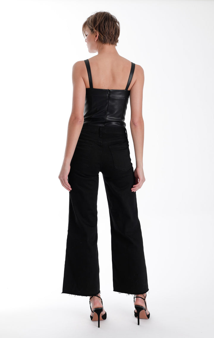 Natalie Vegan Leather Bodysuit