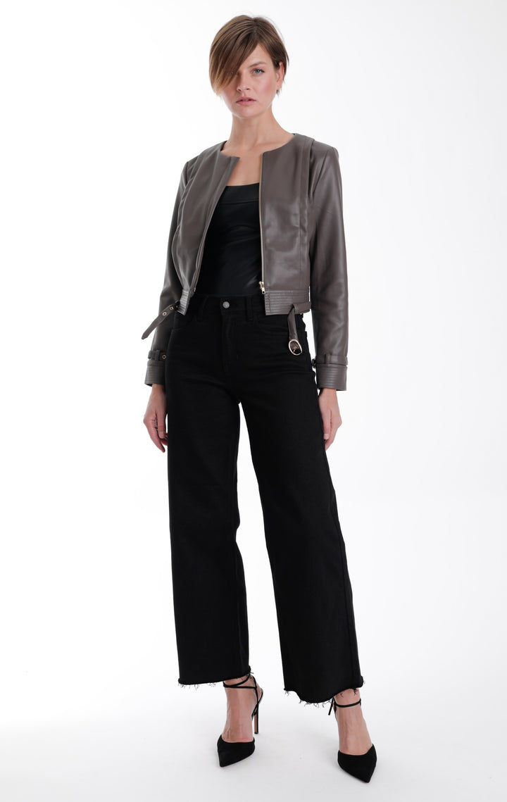 Natalie Vegan Leather Jacket