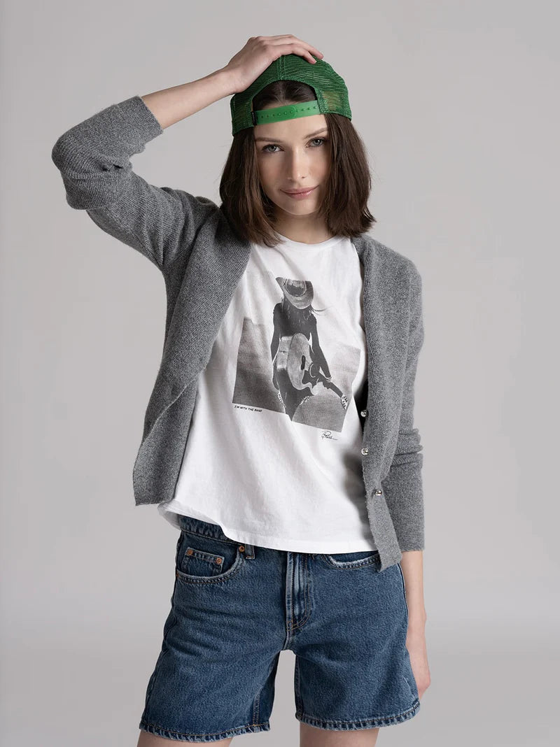 Soft cotton band-inspired T-shirt