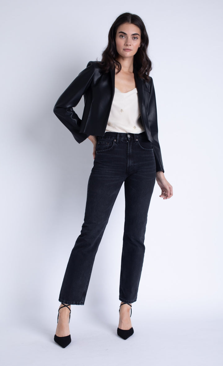  Leather Crop Jacket