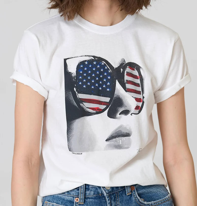 Free and Brave Mushie Tee