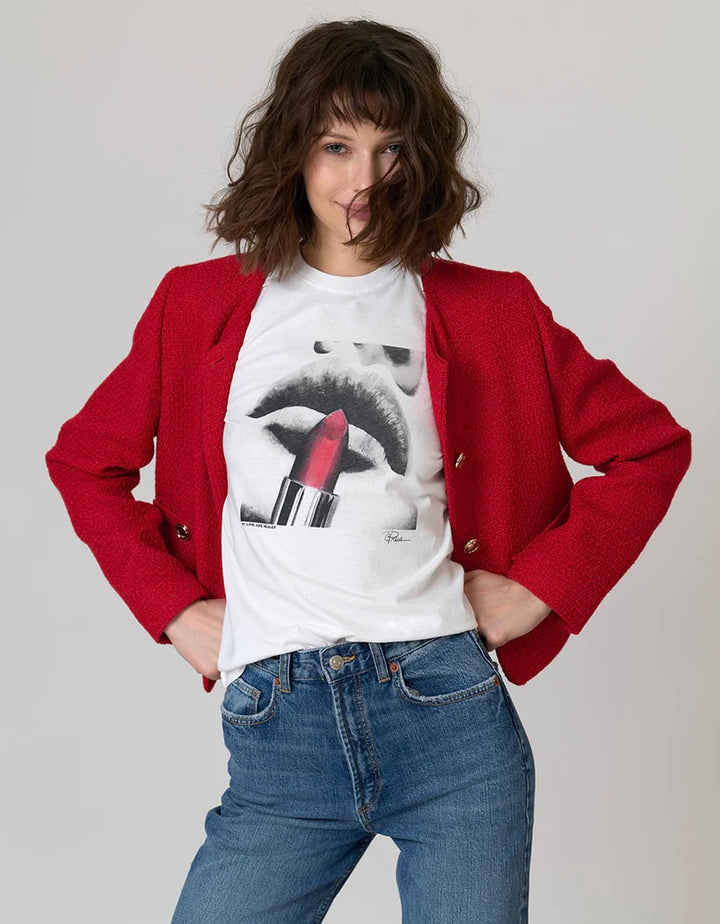 My Lips Are Sealed Mushie Tee