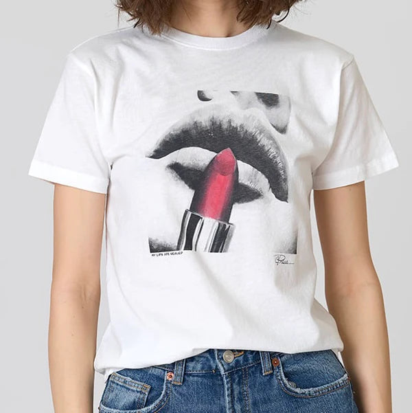 My Lips Are Sealed Mushie Tee