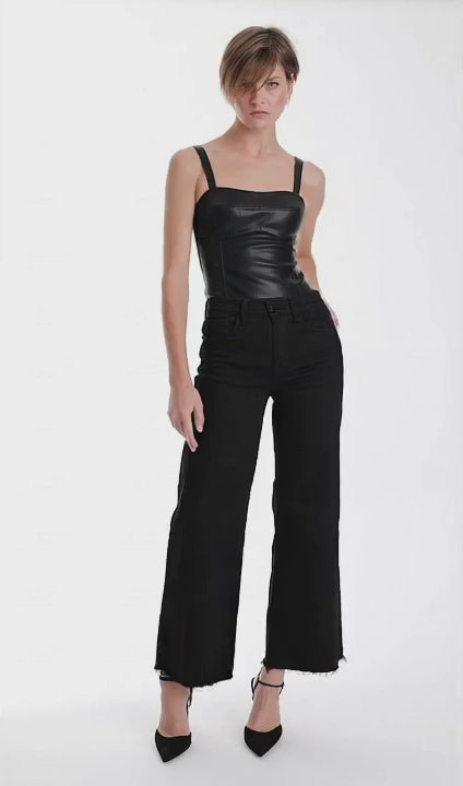 Natalie Vegan Leather Bodysuit