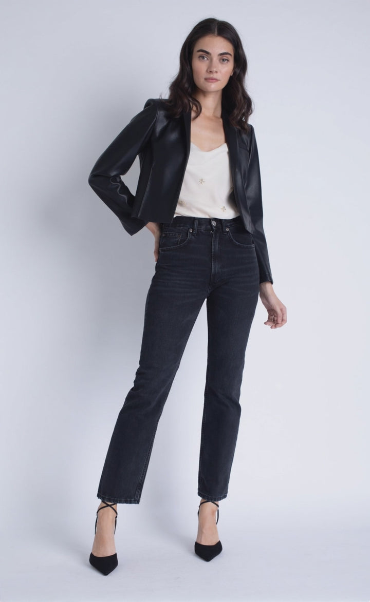 Layla Vegan Leather Crop Jacket