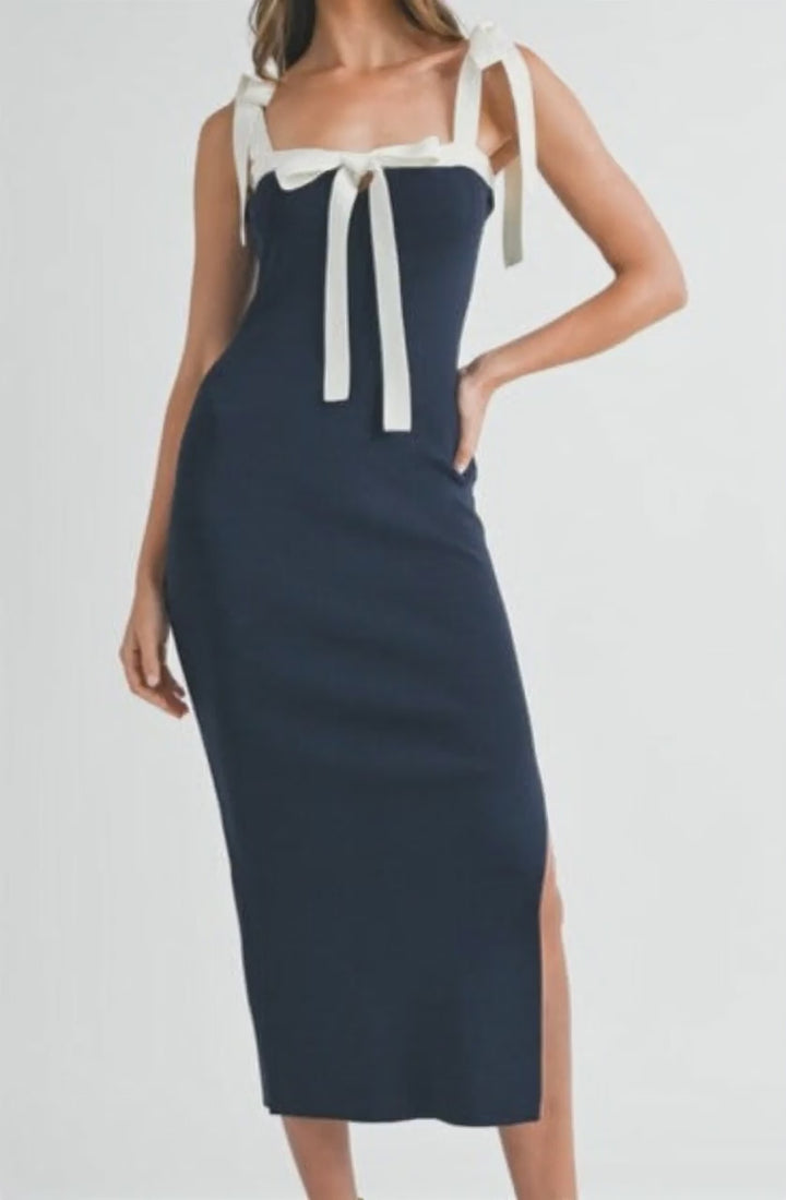 Tara Tie Strap Sweater Dress